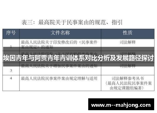 埃因青年与阿贾青年青训体系对比分析及发展路径探讨 埃因青年与阿贾青年青训体系对比分析及发展路径探讨